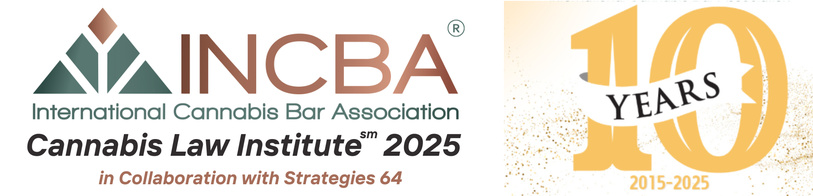 Cannabis Law Institute 2025 10yr logo with Strategies64 banner
